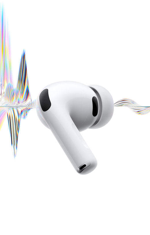 Apple - AirPods Pro 3, Wireless Active Noise Cancelling Earbuds with Heart Rate Sensing Feature - White